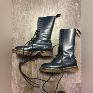 Dr Martens Navy Knee Boot US 3